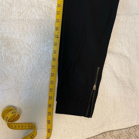 CRZ Yoga Black Lightweight Joggers with Zip Detail - Picture 5 of 6